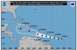 Se forma depresión tropical y se enfila hacia el territorio dominicano