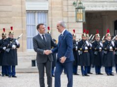 Presidente Abinader se reúne con su homólogo Emmanuel Macron quien ratifica apoyo al sistema integrado de transporte en RD