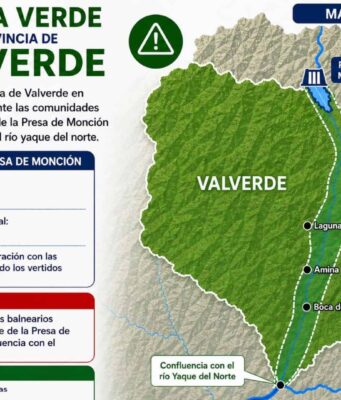 Emiten alerta verde para la provincia Valverde y prohíben uso de balnearios por caudal de presa